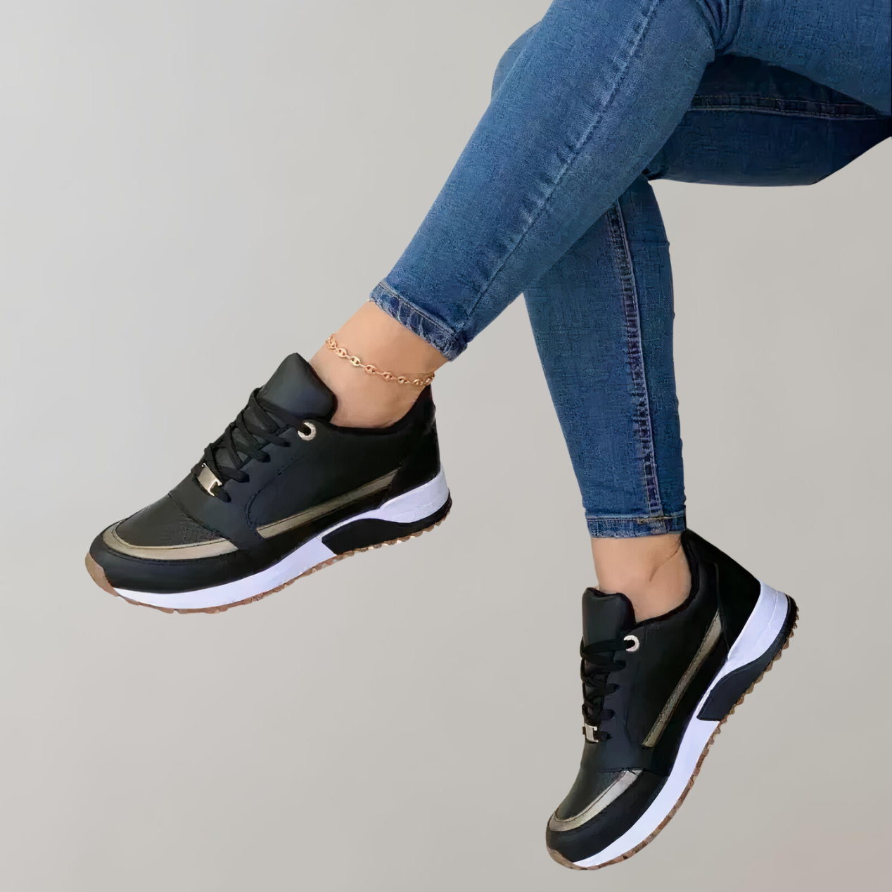 Stylish Low Top Lace-Up Sneakers For Women For Everyday Usesporty Casual Fashion Sneakers
