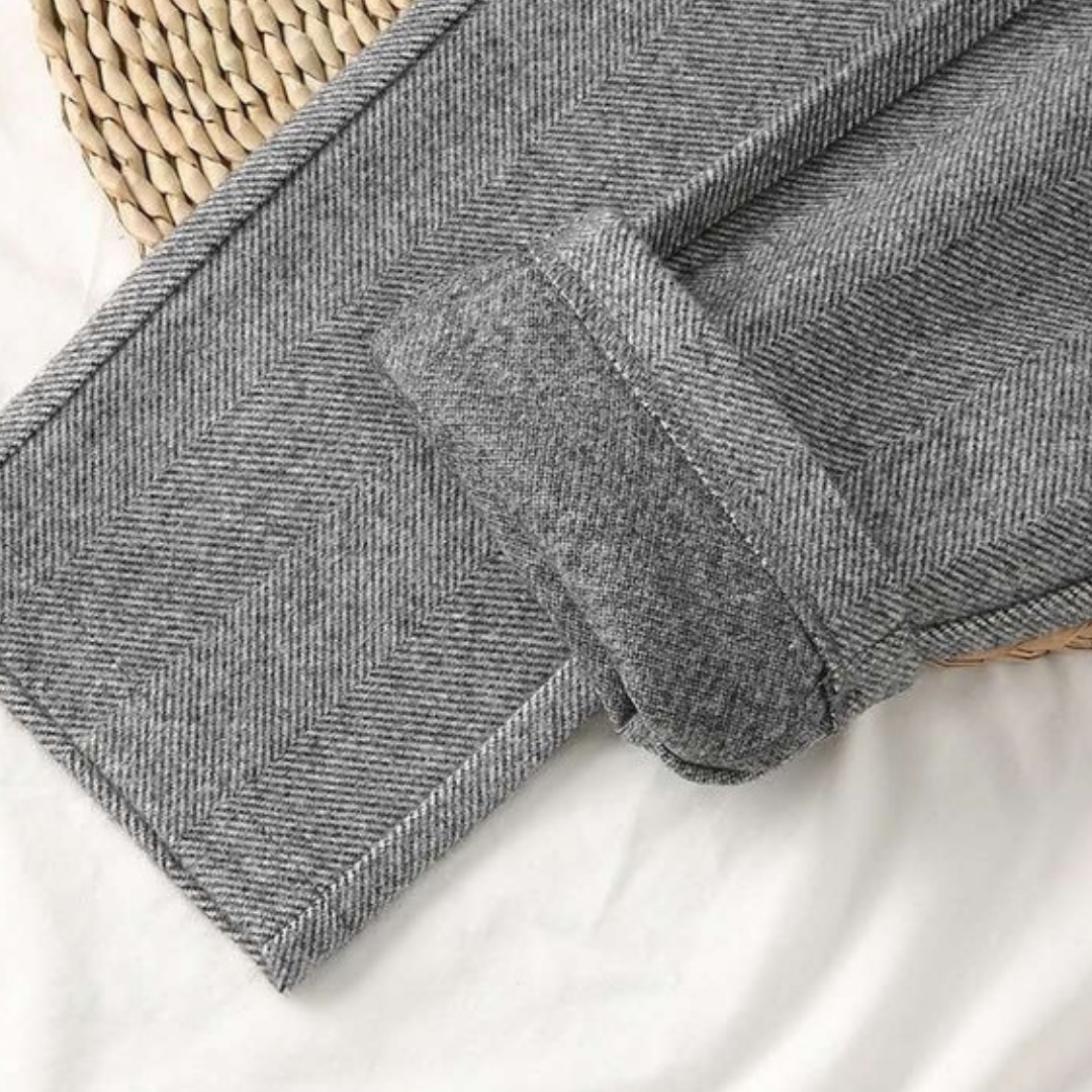 Lysse | Women's trousers with herringbone pattern for versatile clothing in all seasons
