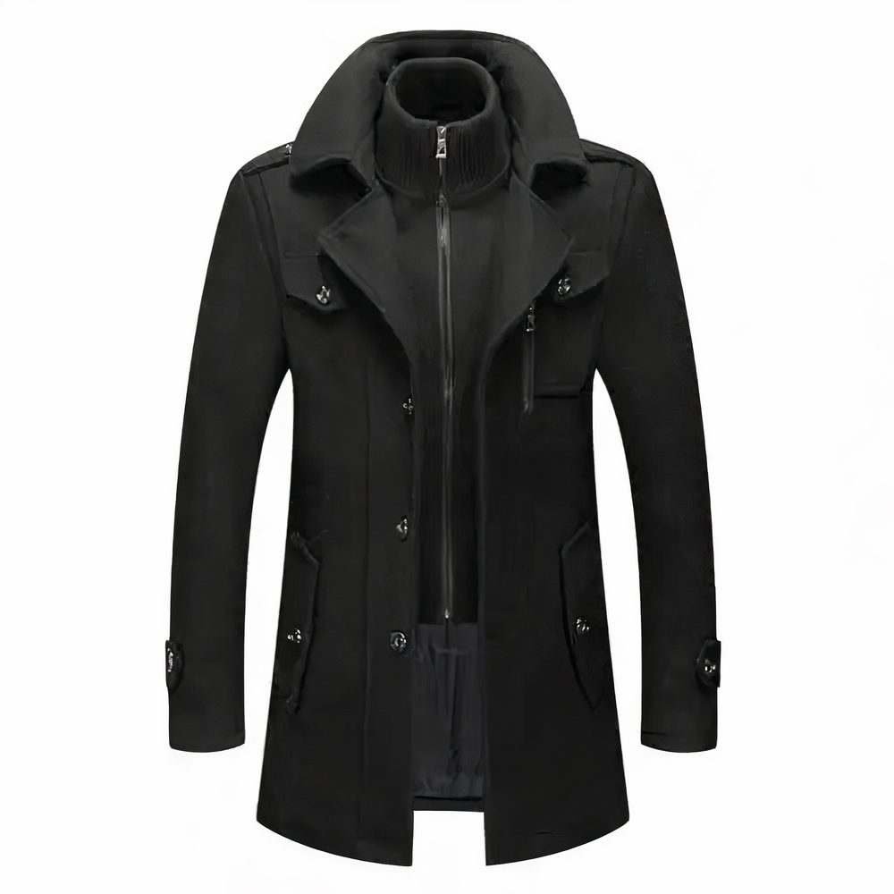 Fashionable Double Collar Jacket for Men