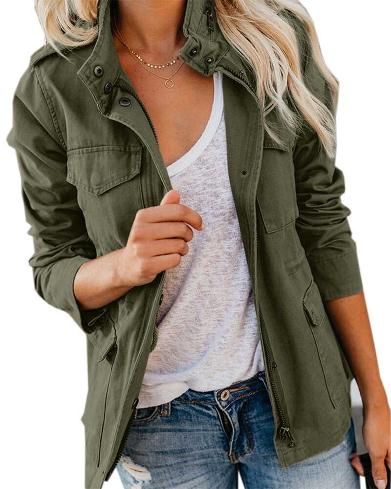 Lysse | Transitional jacket with pockets for women - Lysse