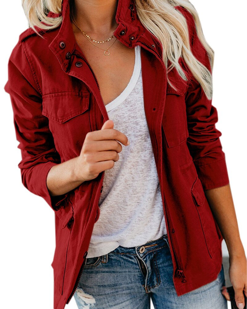 Lysse | Transitional jacket with pockets for women - Lysse