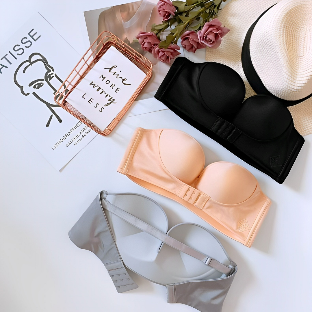 Strapless Push-up Bra for Maximum Lift