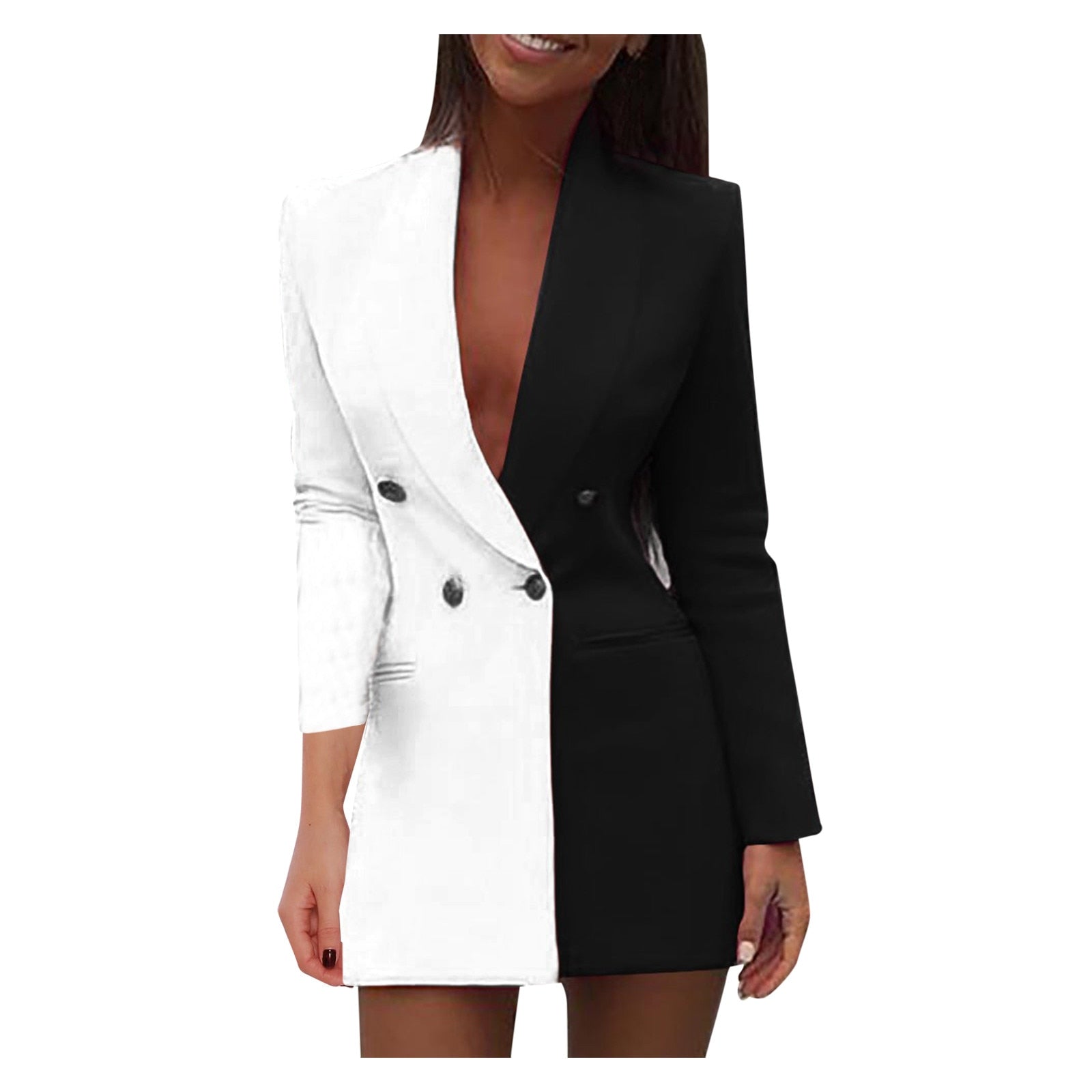 Two-tone Blazer Dress