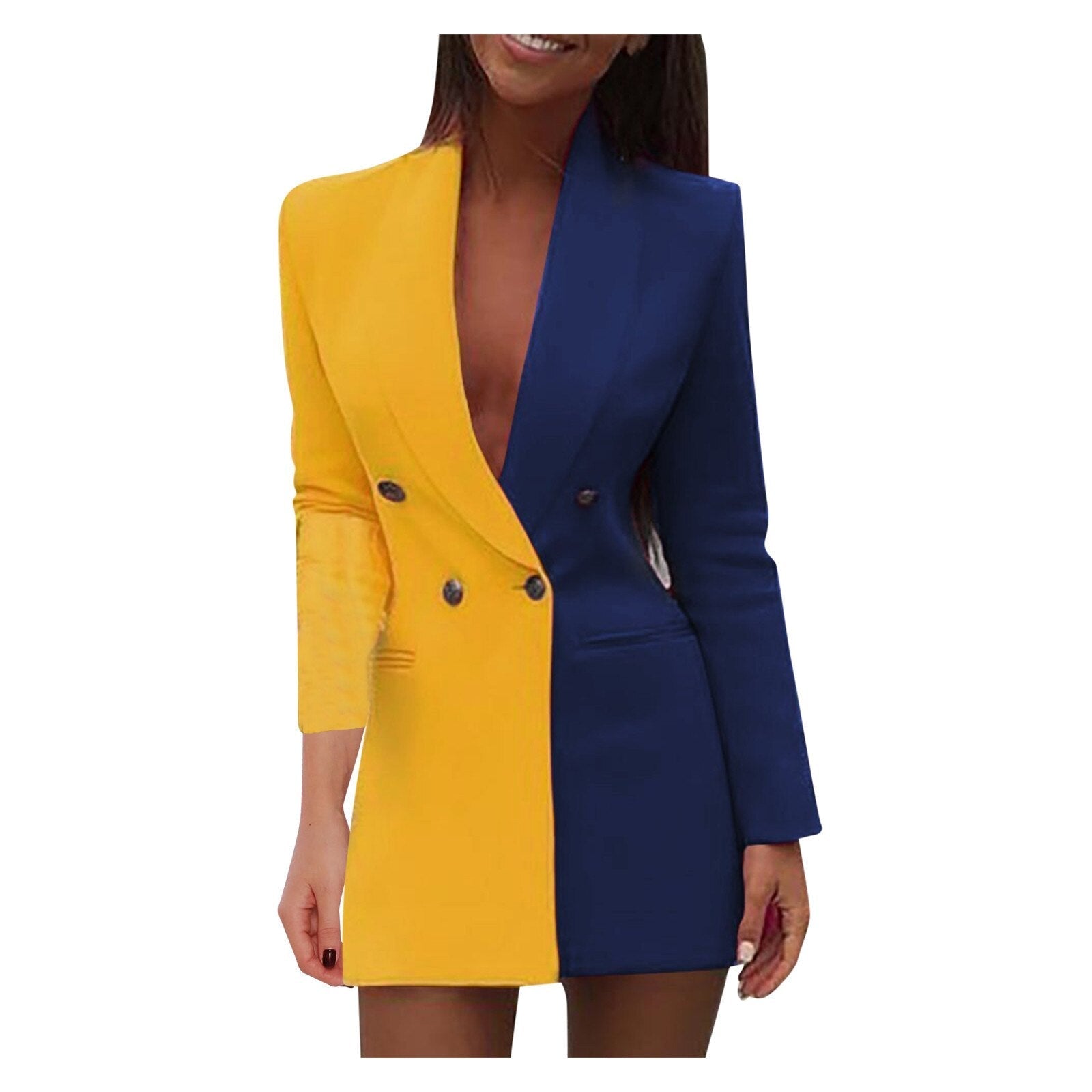 Two-tone Blazer Dress