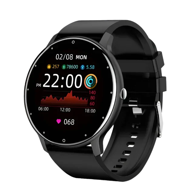 Waterproof Unisex Smartwatch with Fitness Tracker and Heart Rate Monitor