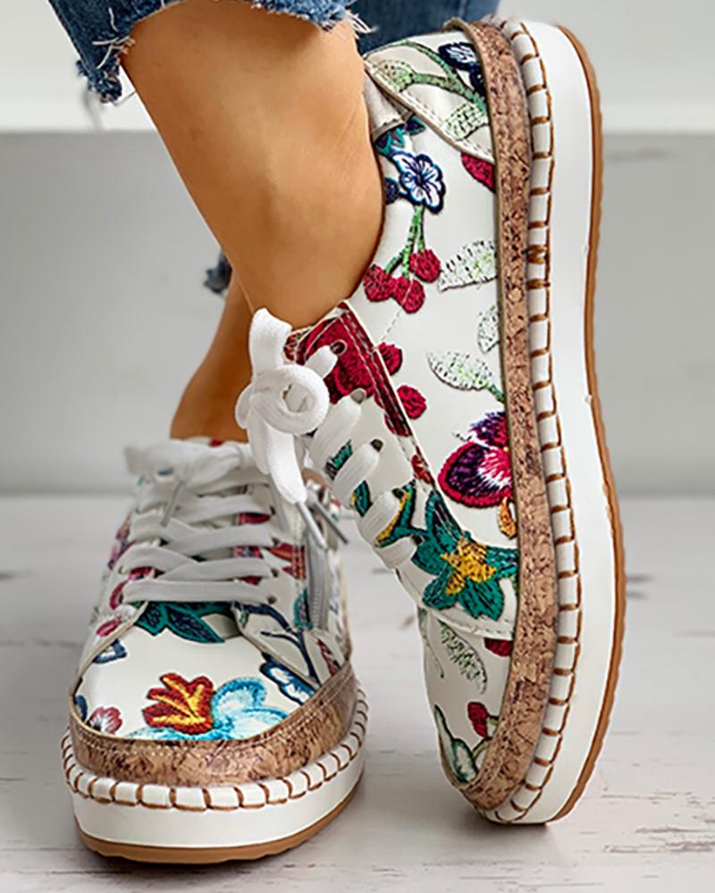 Lysse Floral Sports Shoes