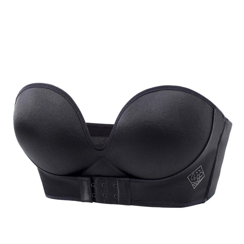 Strapless Bra - Women - Comfort Bra with Push-Up Effect and Perfect Fit