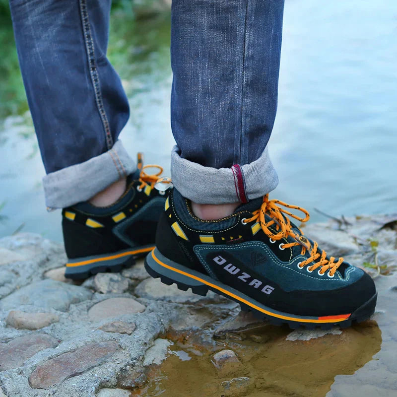 Extra Robust Waterproof Hiking Shoes With Laces for Men