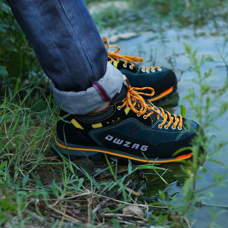 Extra Robust Waterproof Hiking Shoes With Laces for Men