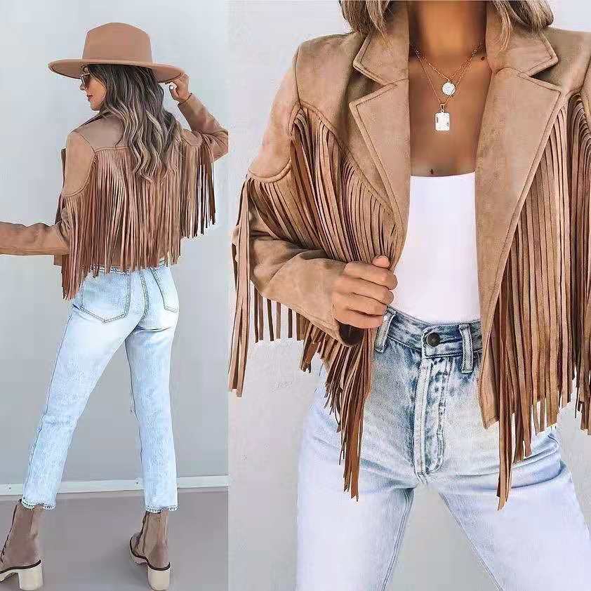 Lysse Fashion | Retro Chic Jacket With Fringes
