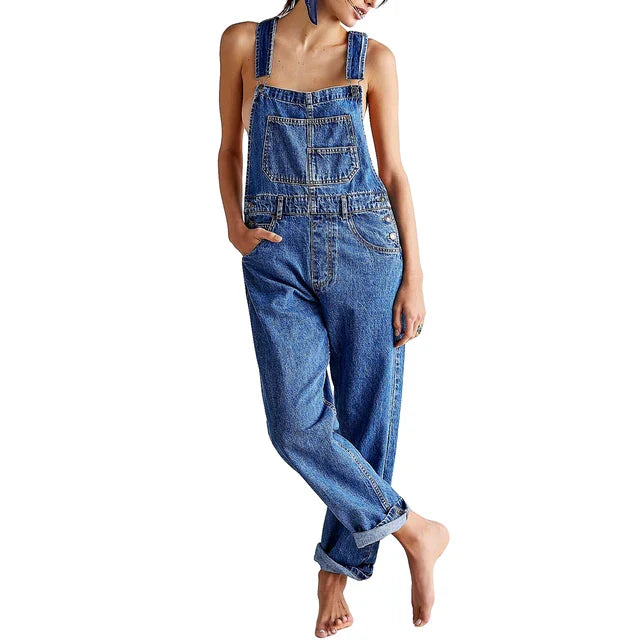 Stylish Denim Overall With Casual Fit
