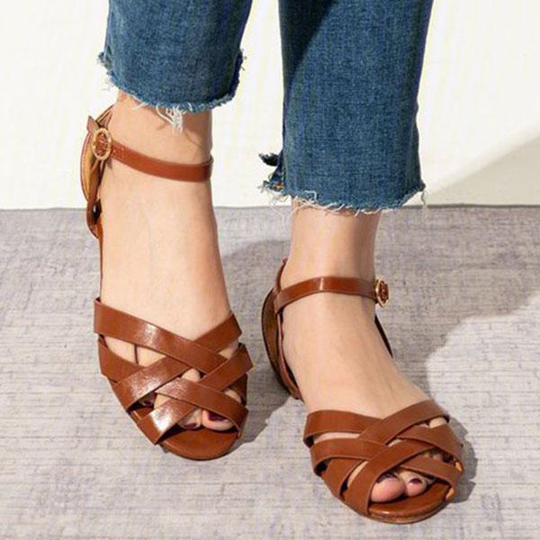 Sandals with straps