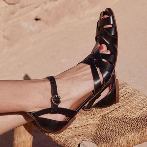 Sandals with straps
