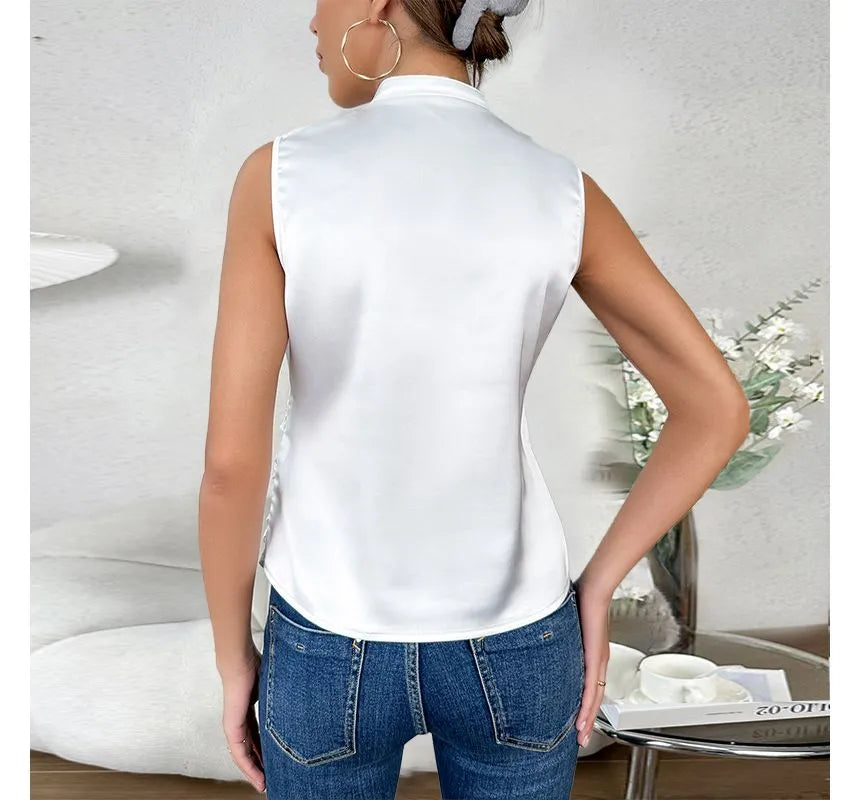 Elegant Sleeveless Solid Top