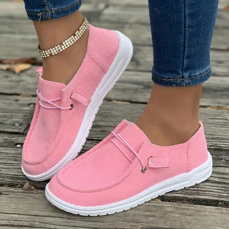 Loafers, Slip On, Lightweight, Women's Shoes, Canvas Shoes