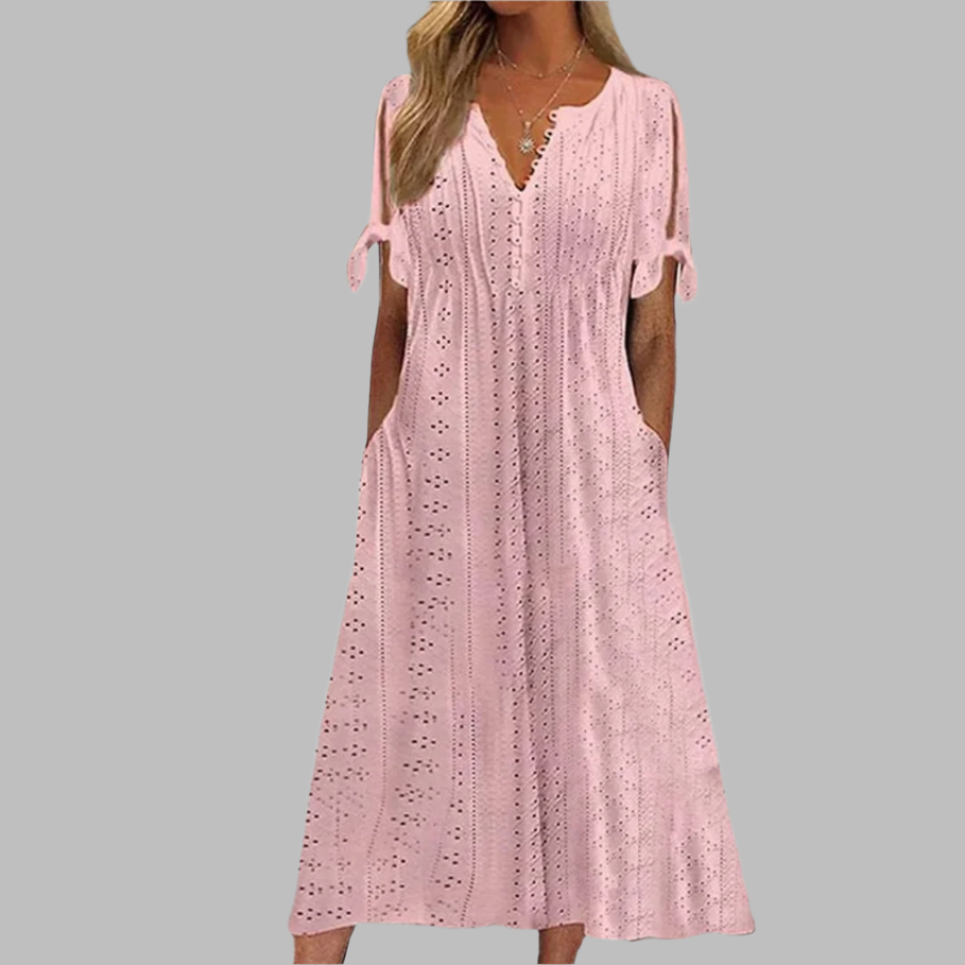 Elegant Summer Boho Midi Dress