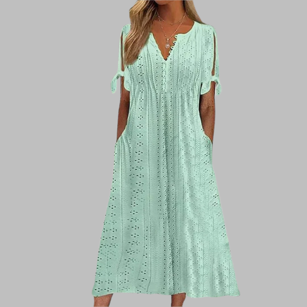 Elegant Summer Boho Midi Dress