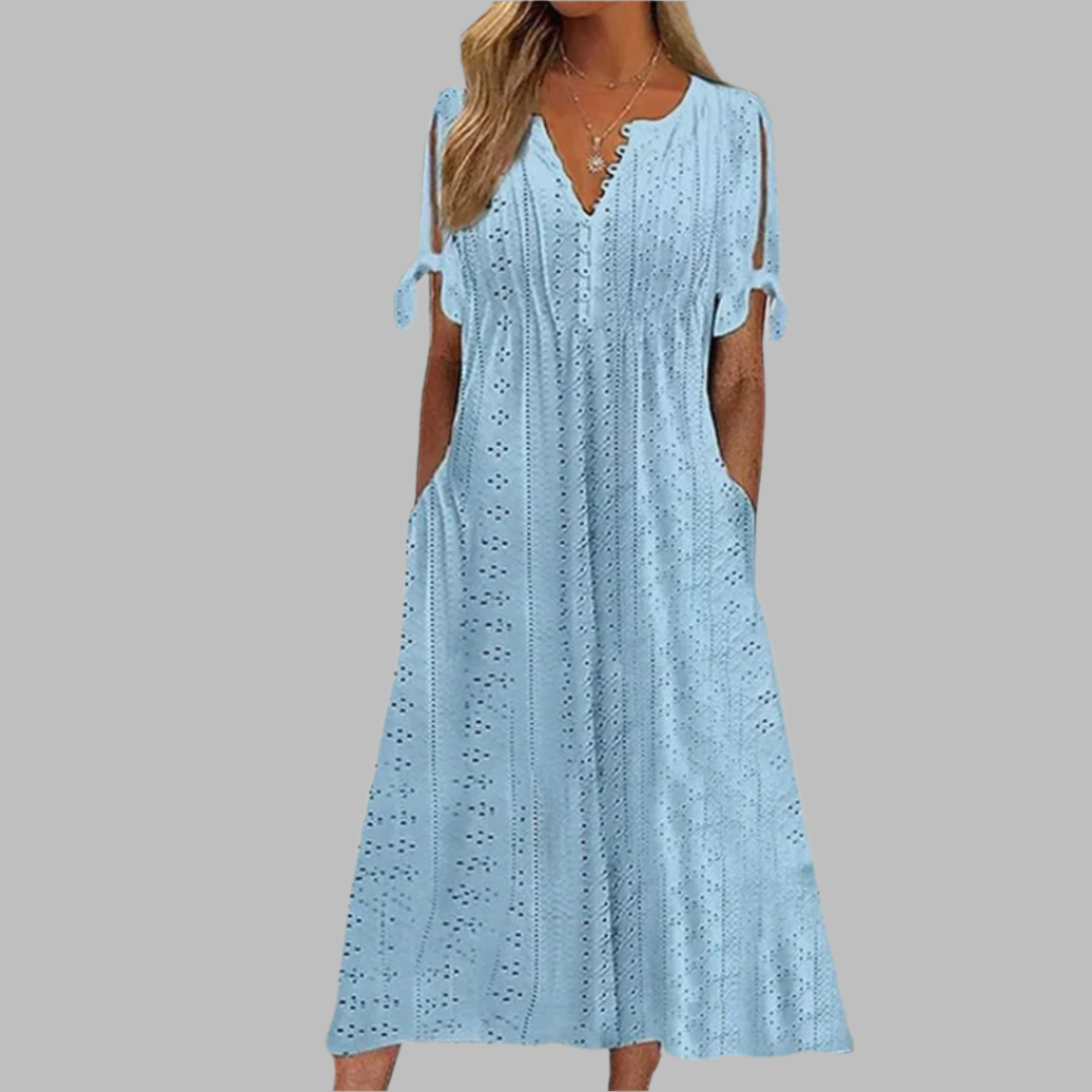 Elegant Summer Boho Midi Dress
