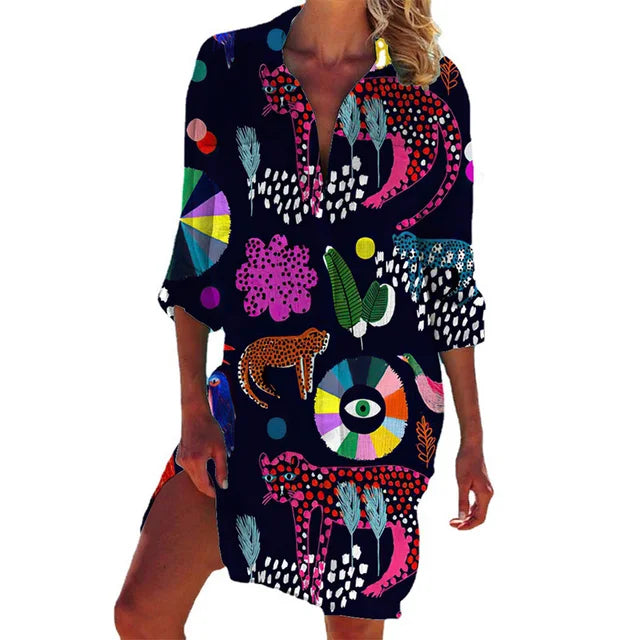 Hawaii shirt with floral pattern