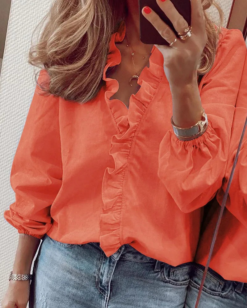 Summery Ruffle Shirt