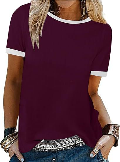 Women T-Shirt with contrasting sleeves