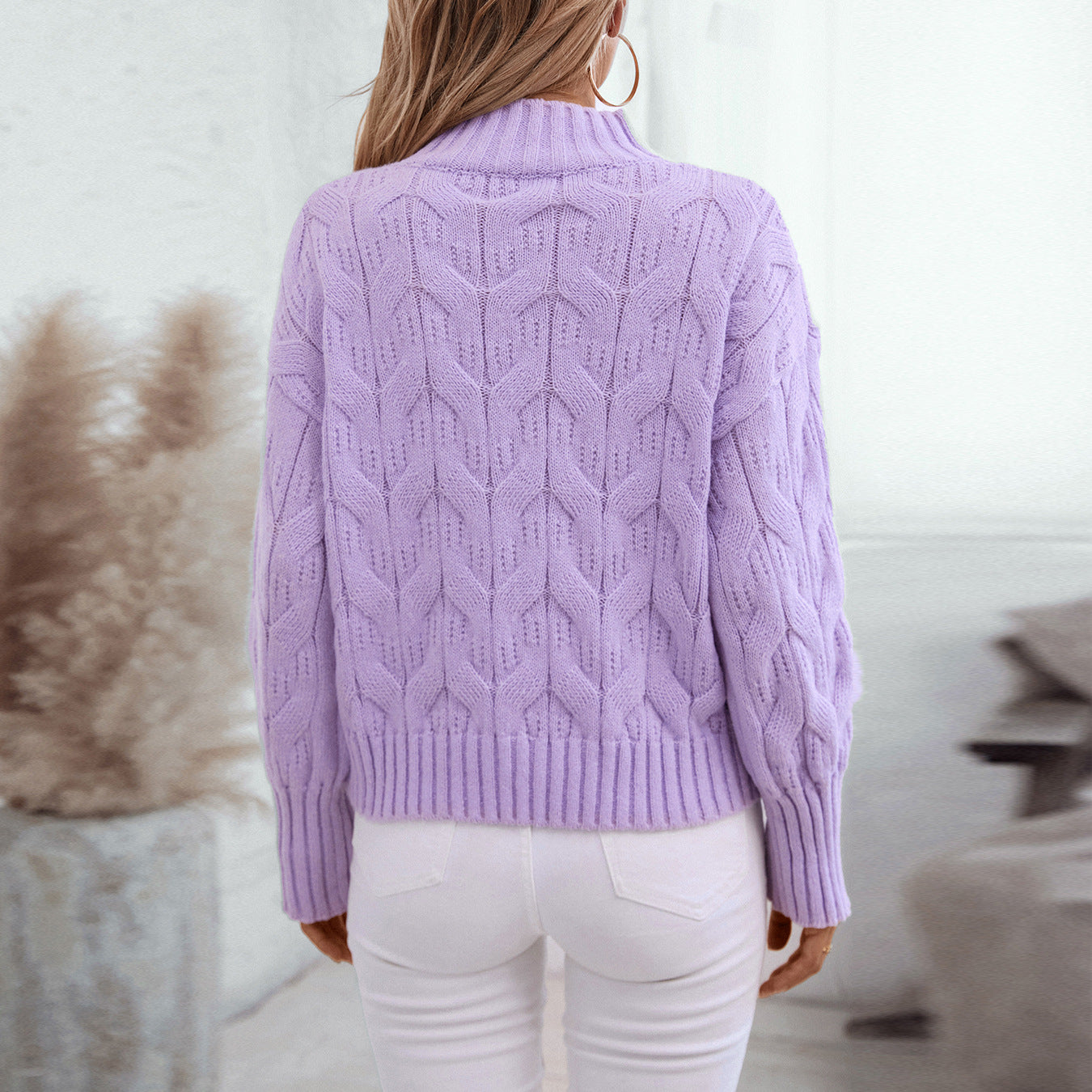 Ladies chunky knit pullover