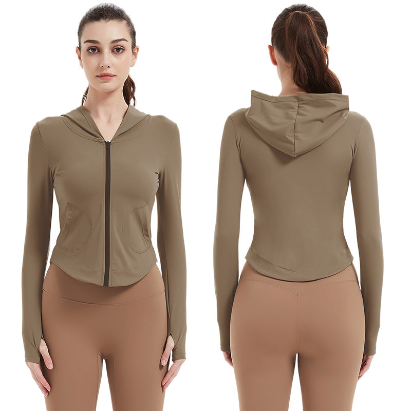 Women's sports jacket with hood