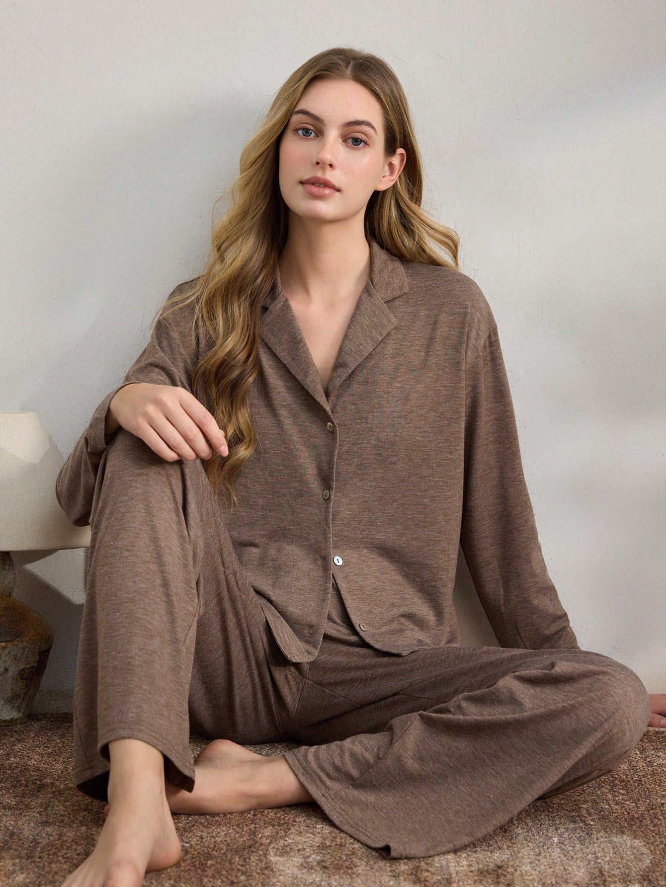 Ladies Elegant Pajama Set made of Soft Modal and Cotton Blend
