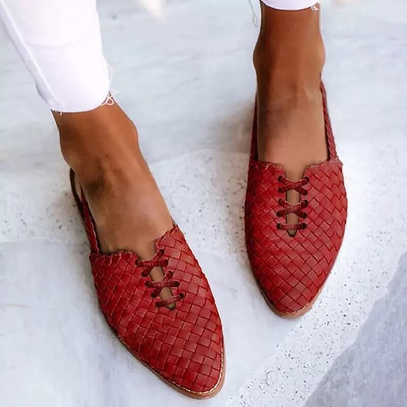 Woven Slip-On Ballet Flats