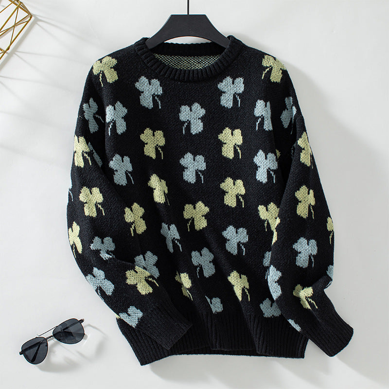 Women's patterned pullover