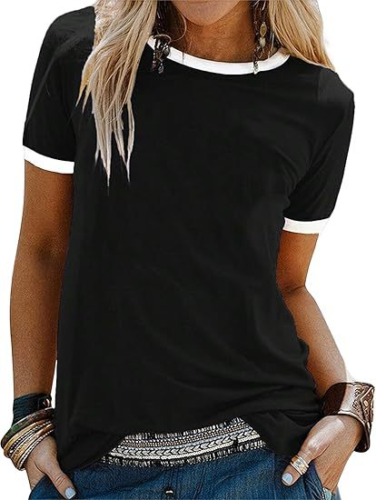 Women T-Shirt with contrasting sleeves