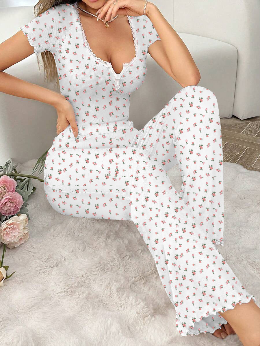 Ladies floral pattern dress