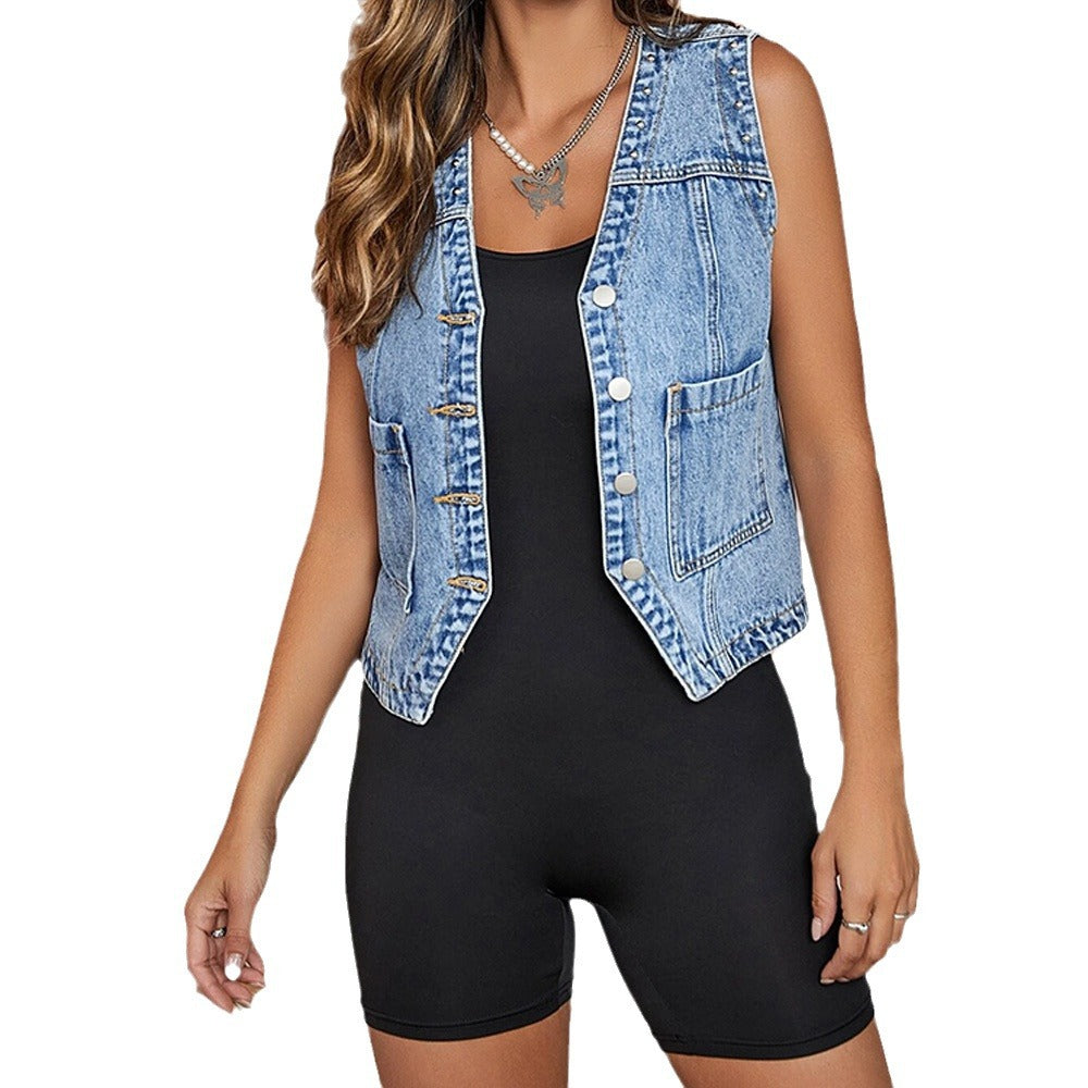 Ladies Jeans Vest