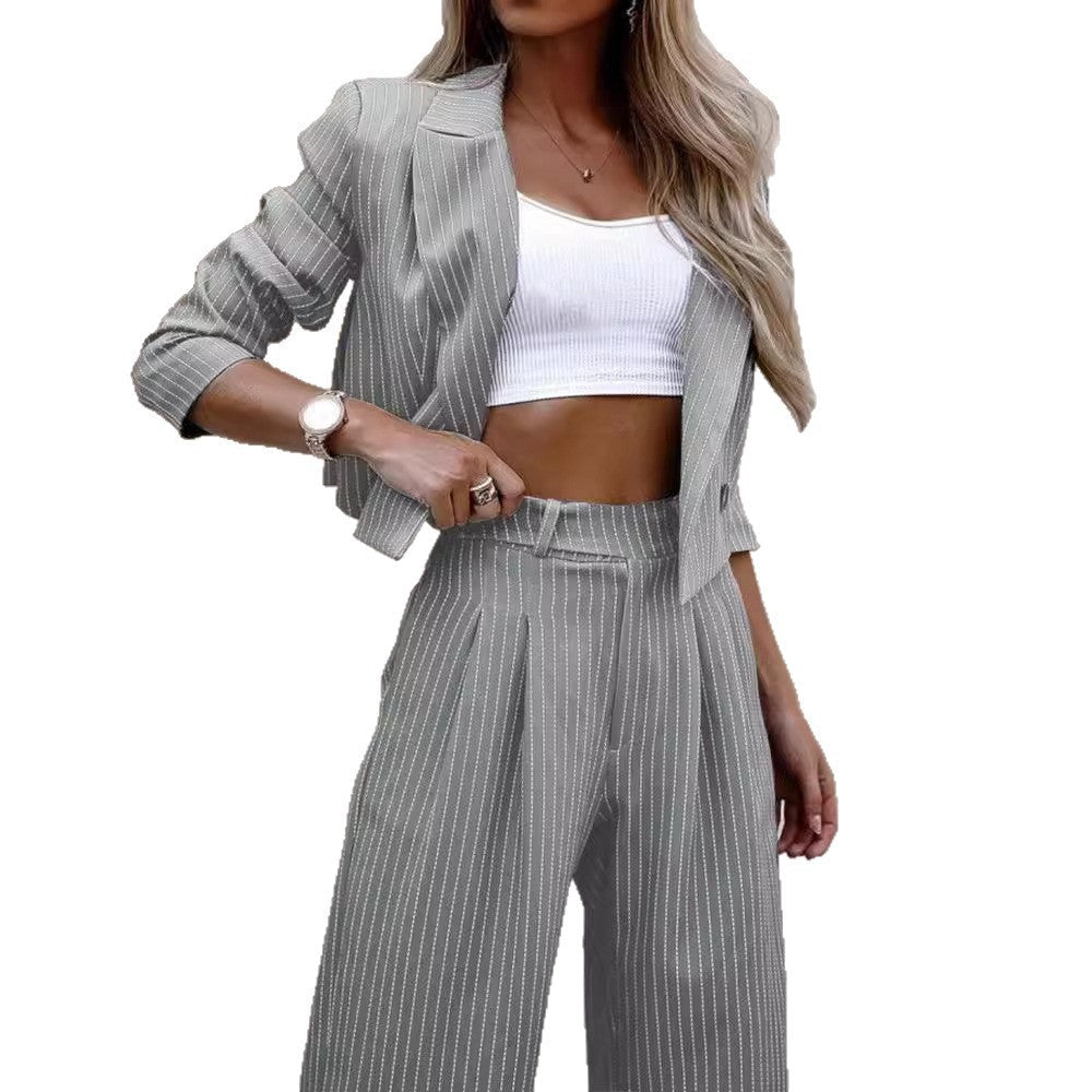 Women Striped Suit