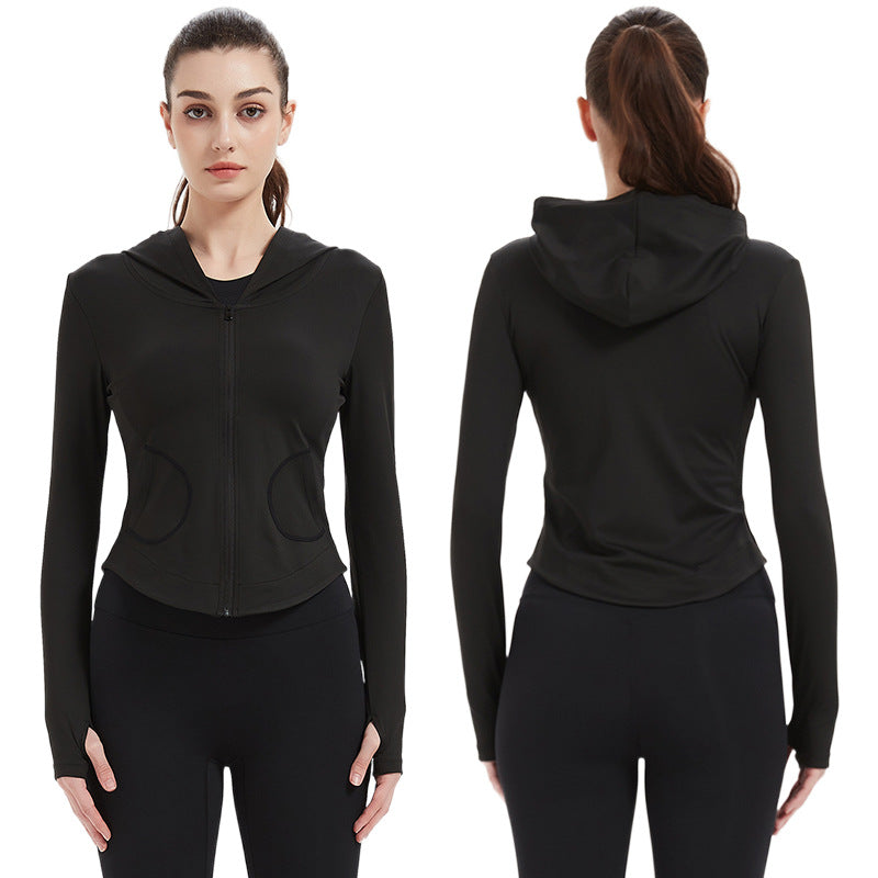 Women's sports jacket with hood