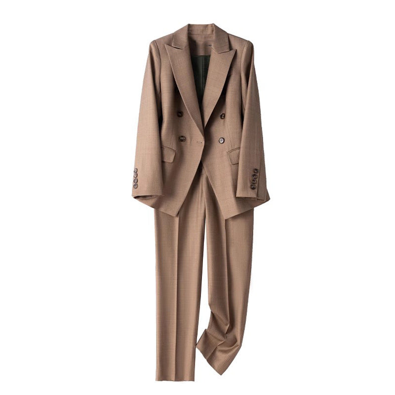 Women's Tailored Double-Breasted Suit Set