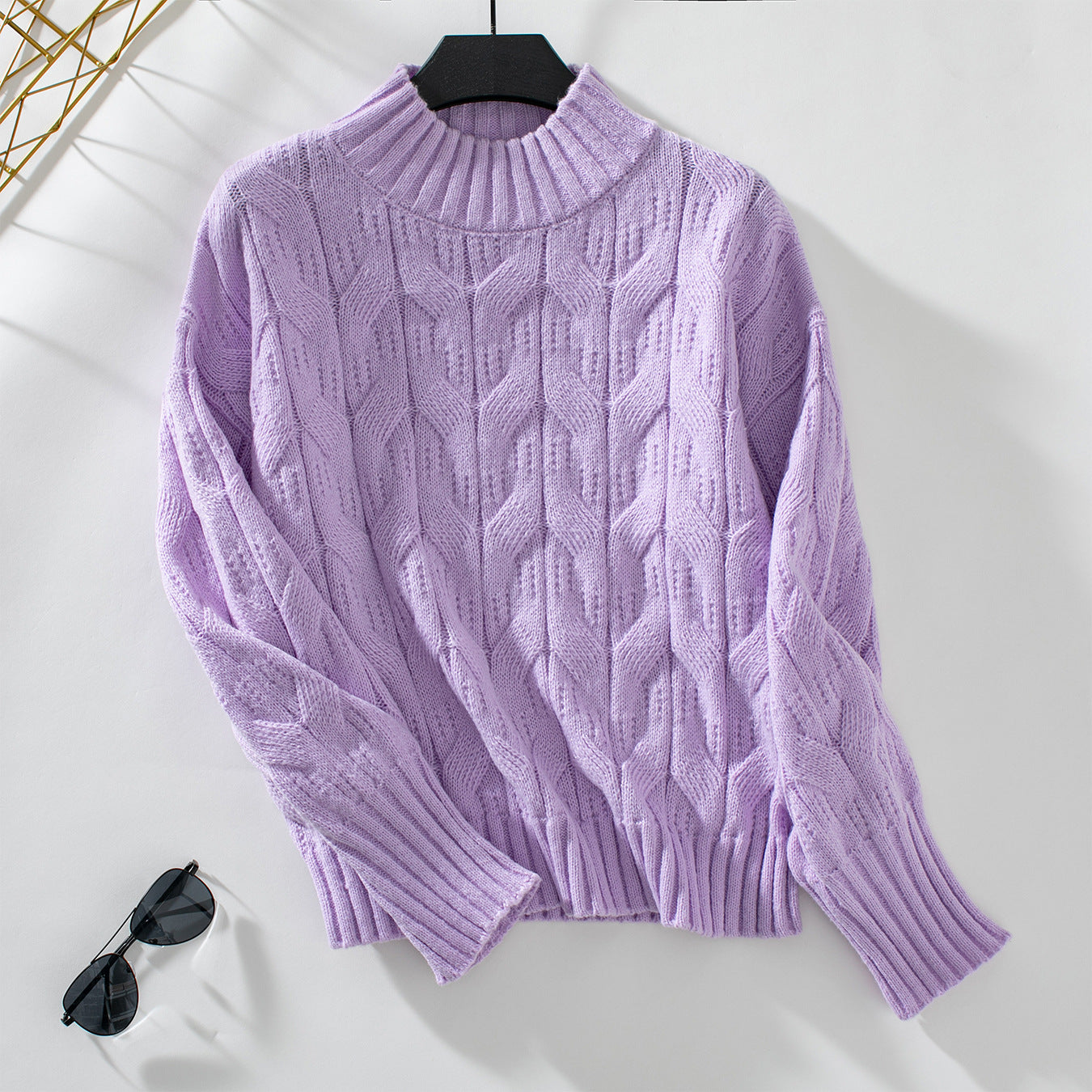 Ladies chunky knit pullover