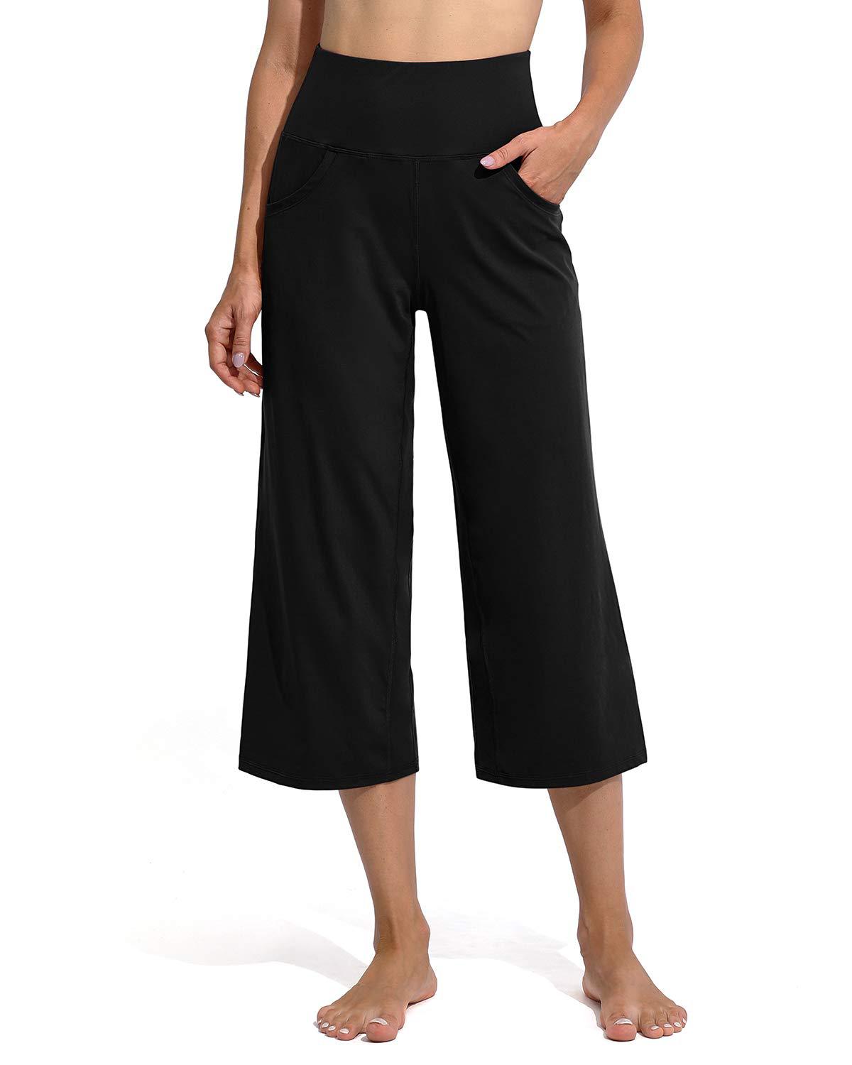 Ladies Comfortable Sporty Culottes with High Waist and Practical Pockets