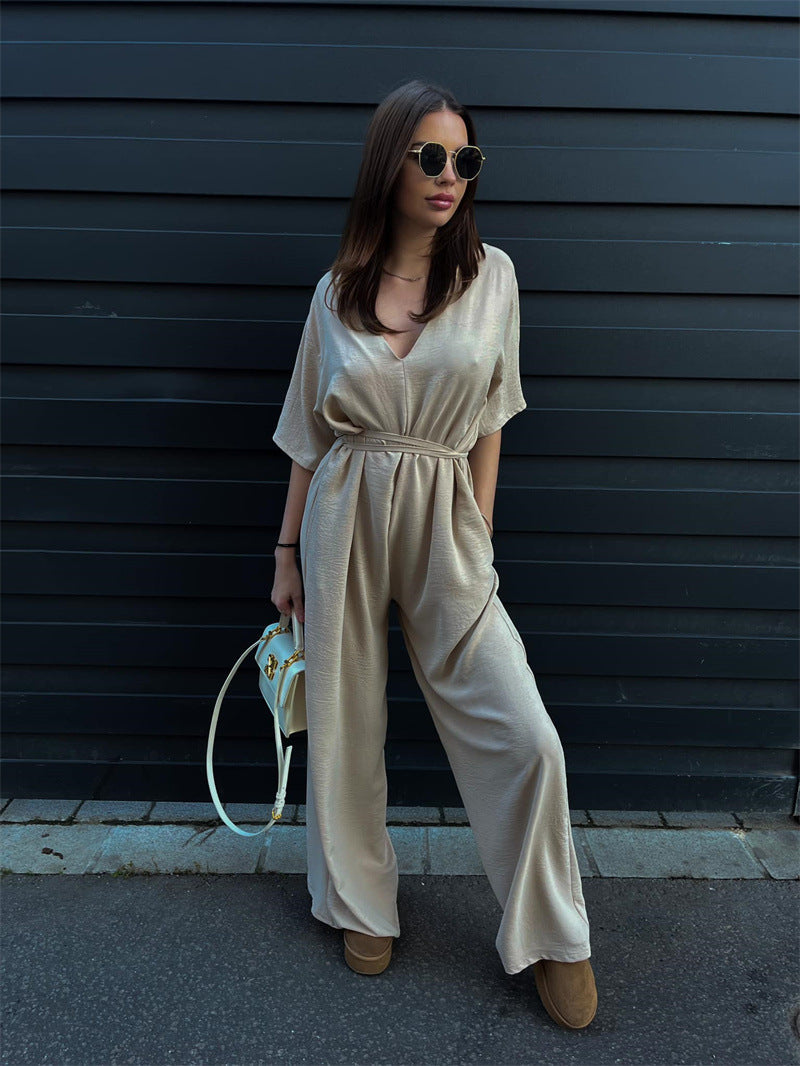 Women's elegant jumpsuit with loose fit
