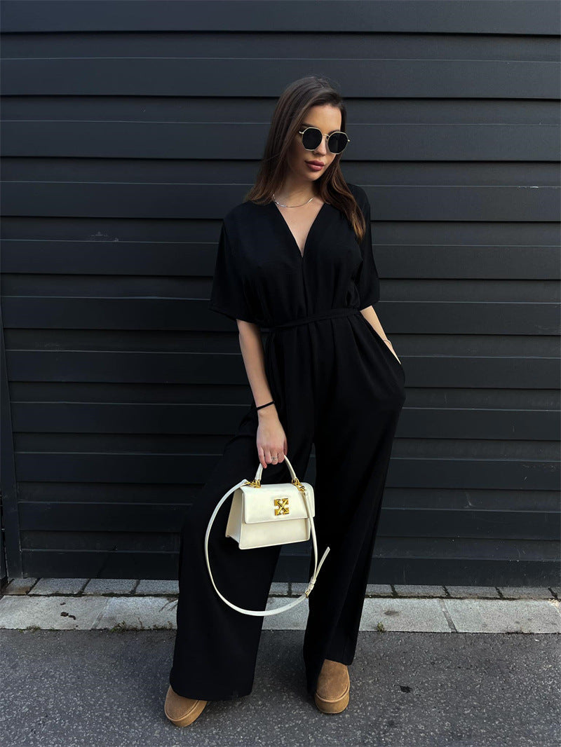 Women's elegant jumpsuit with loose fit