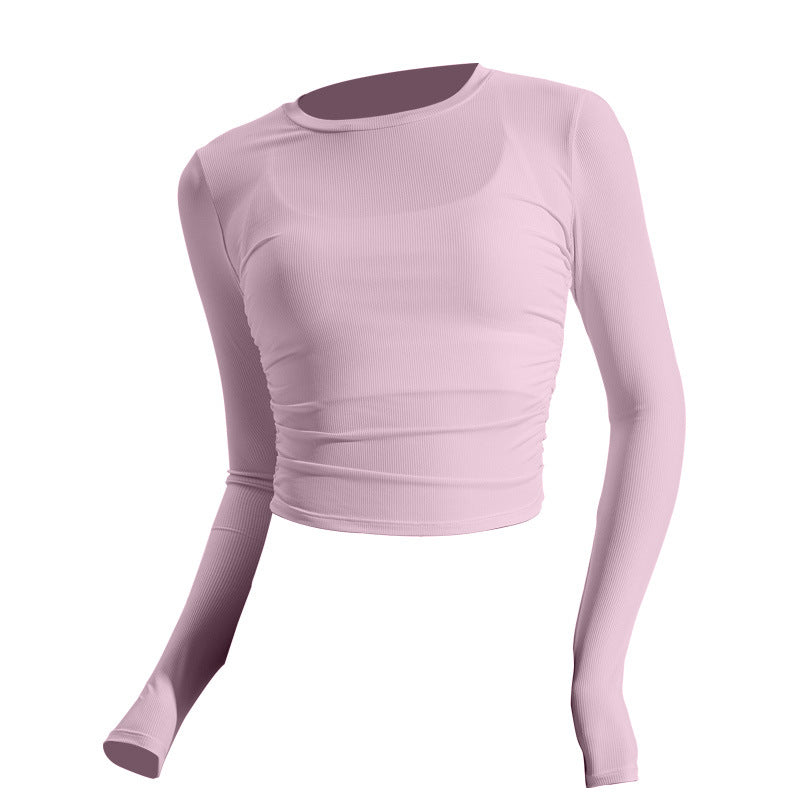 Women's long-sleeve shirt made of lightweight material with an elegant cut