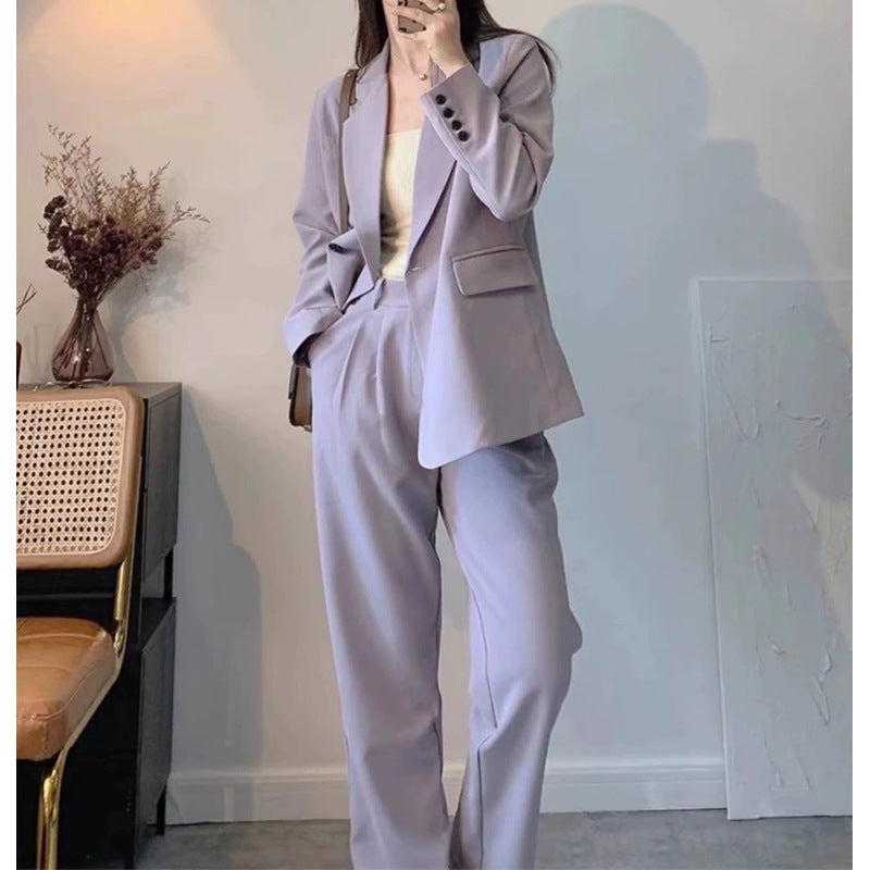 Women's Tailored Suit Set with Relaxed Silhouette