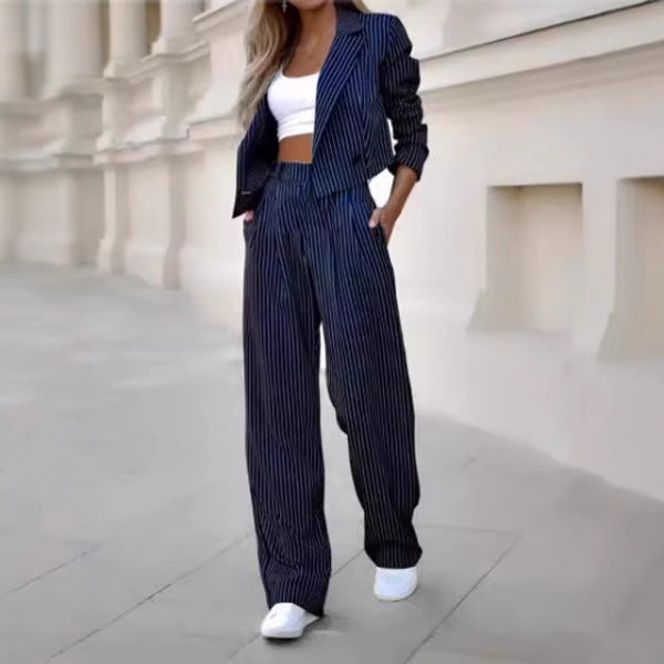 Women Striped Suit