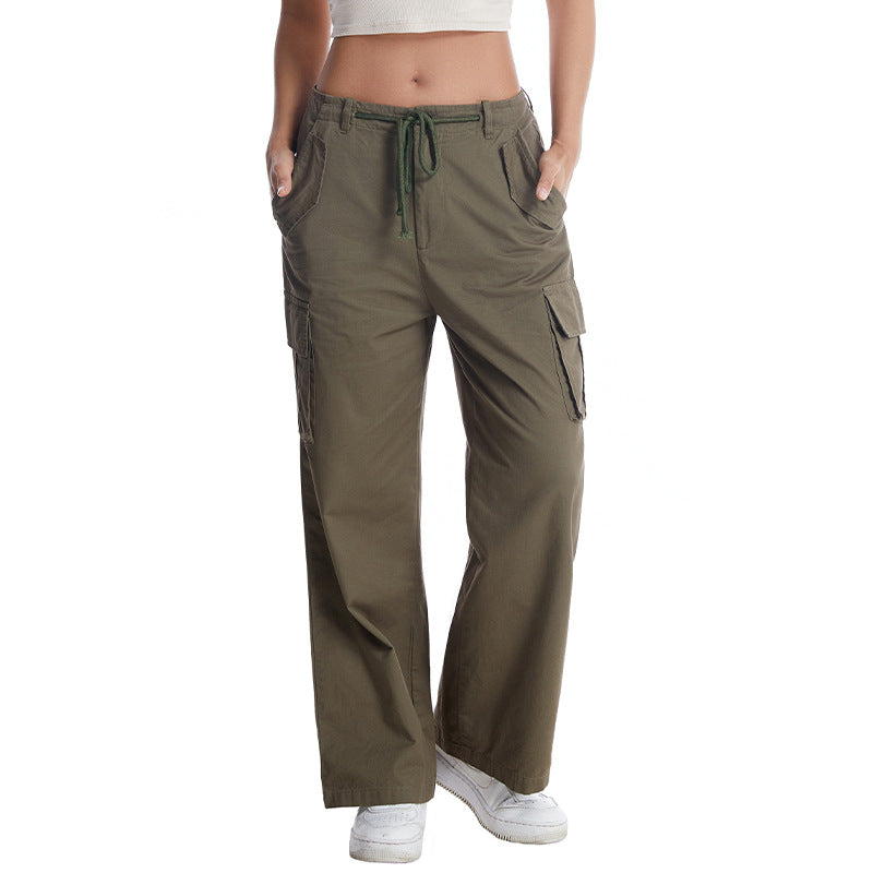Women's Fashion Cargo Pants with Loose Fit and Multifunctional Pockets