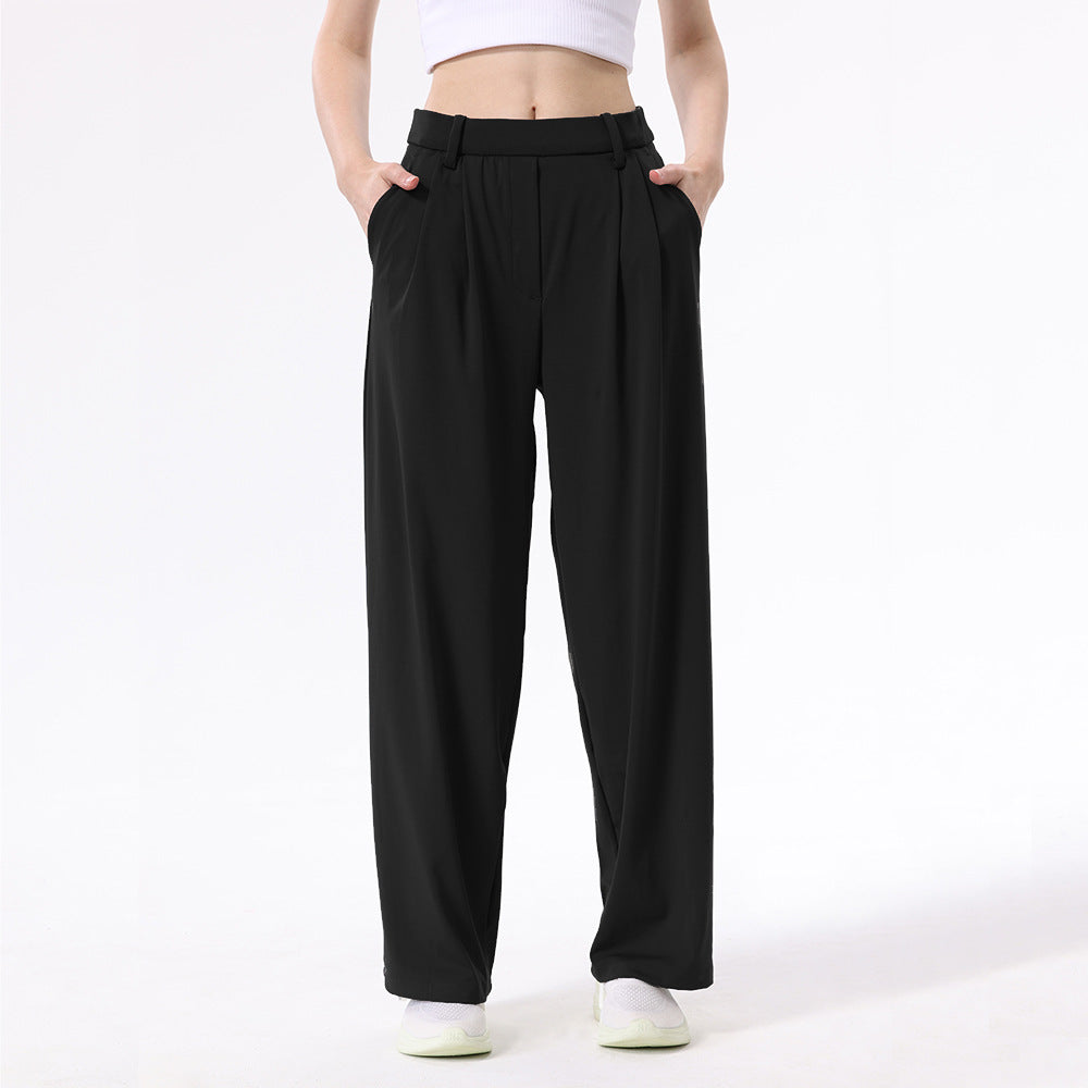 Women's High-Waisted Wide-Leg Trousers