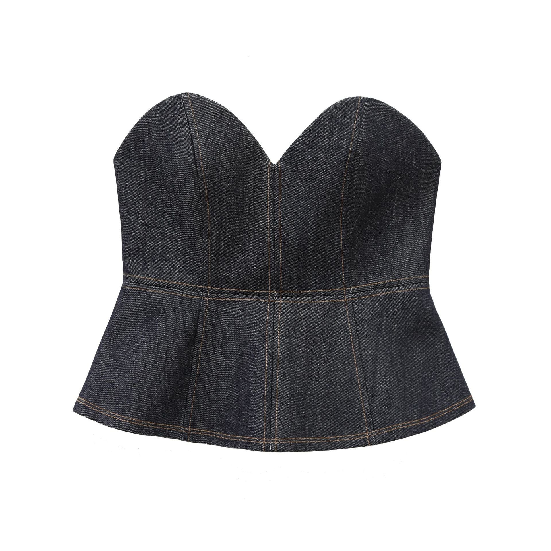 Women Denim Corset Top