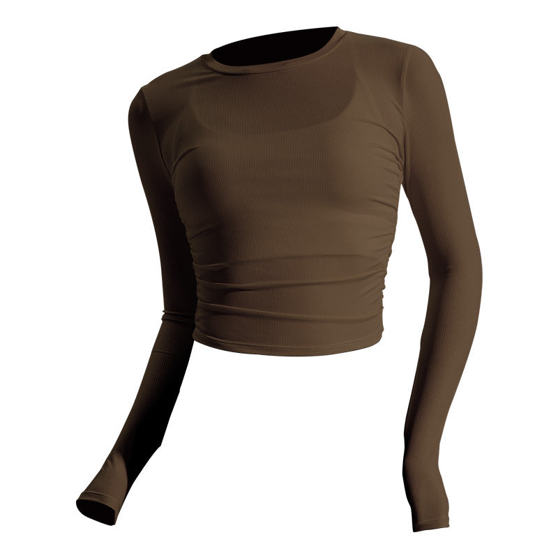 Women's long-sleeve shirt made of lightweight material with an elegant cut