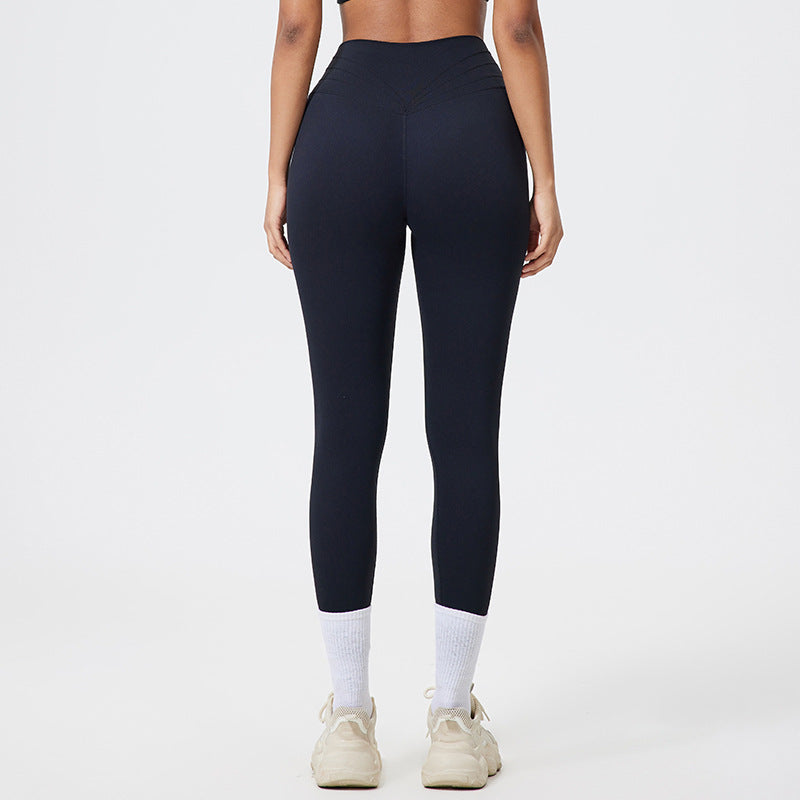 Ladies Shaping High-Performance Leggings with Fashionable Leopard Print