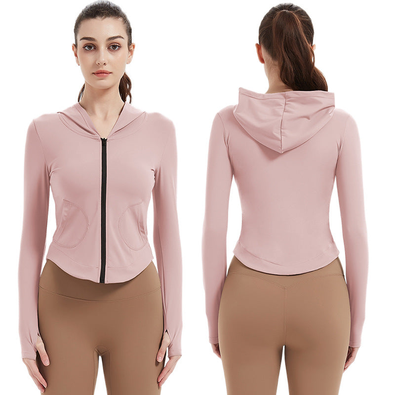 Women's sports jacket with hood