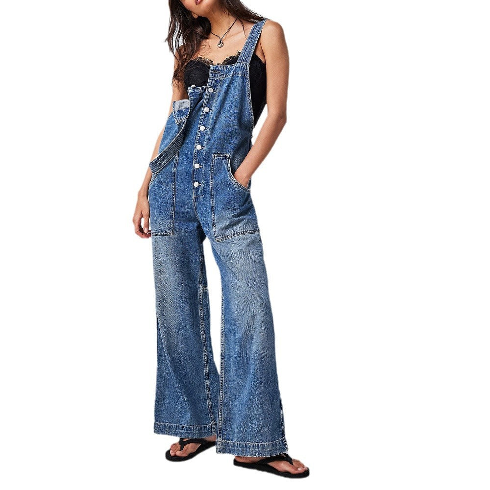 Women's Denim Overalls